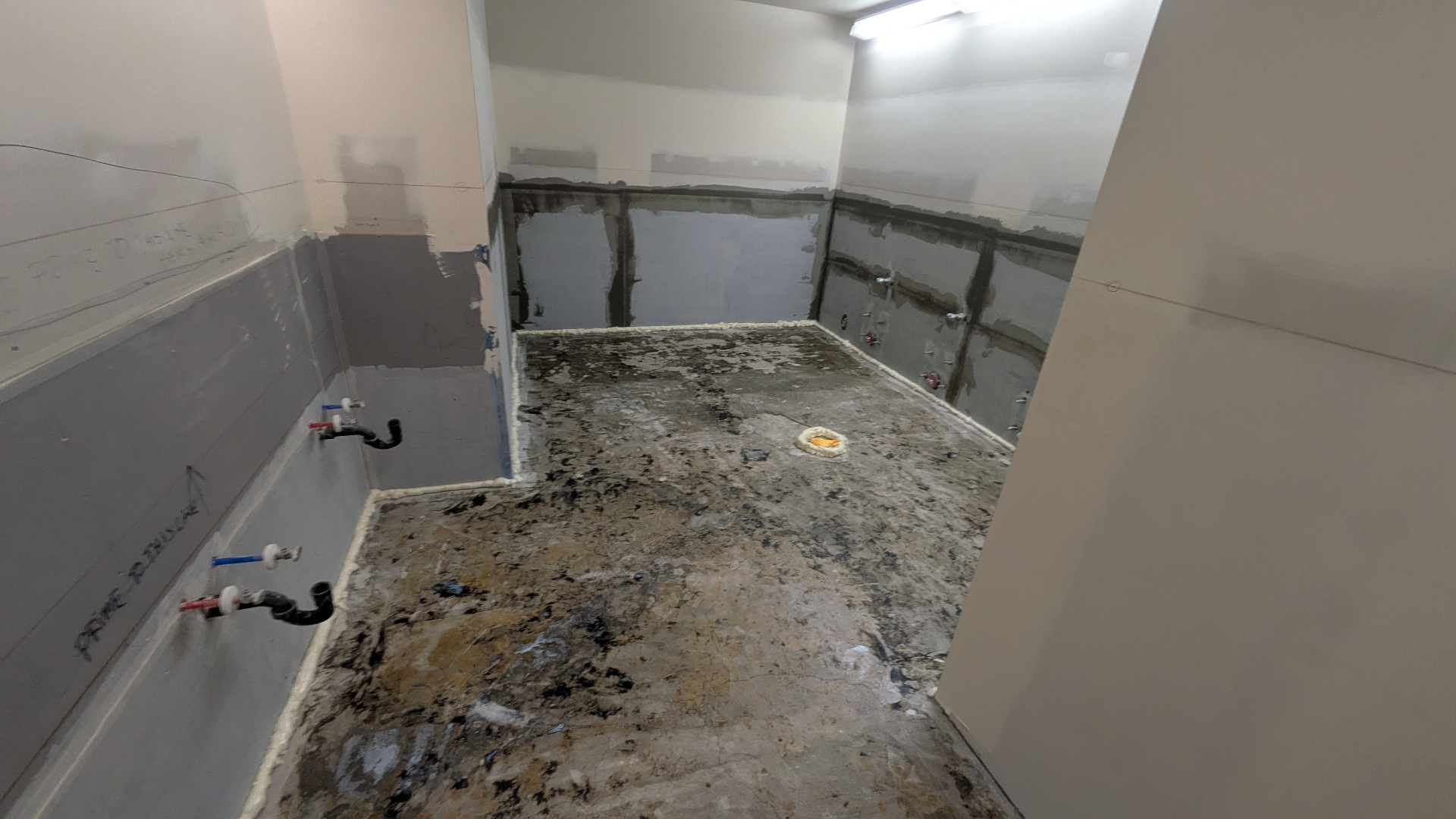 Commercial Restroom Build-Out — before