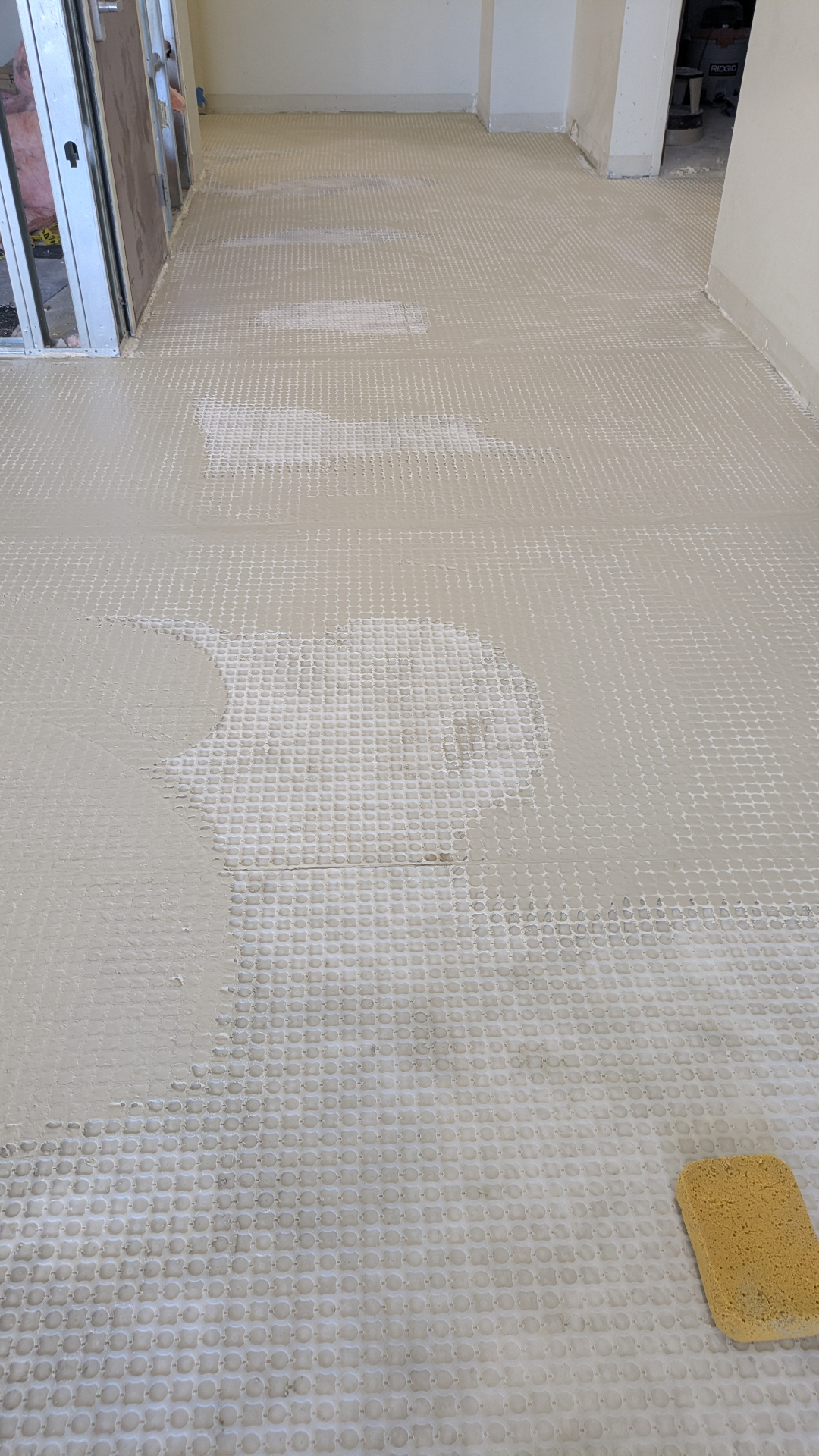 Commercial Lobby Floor Installation — before