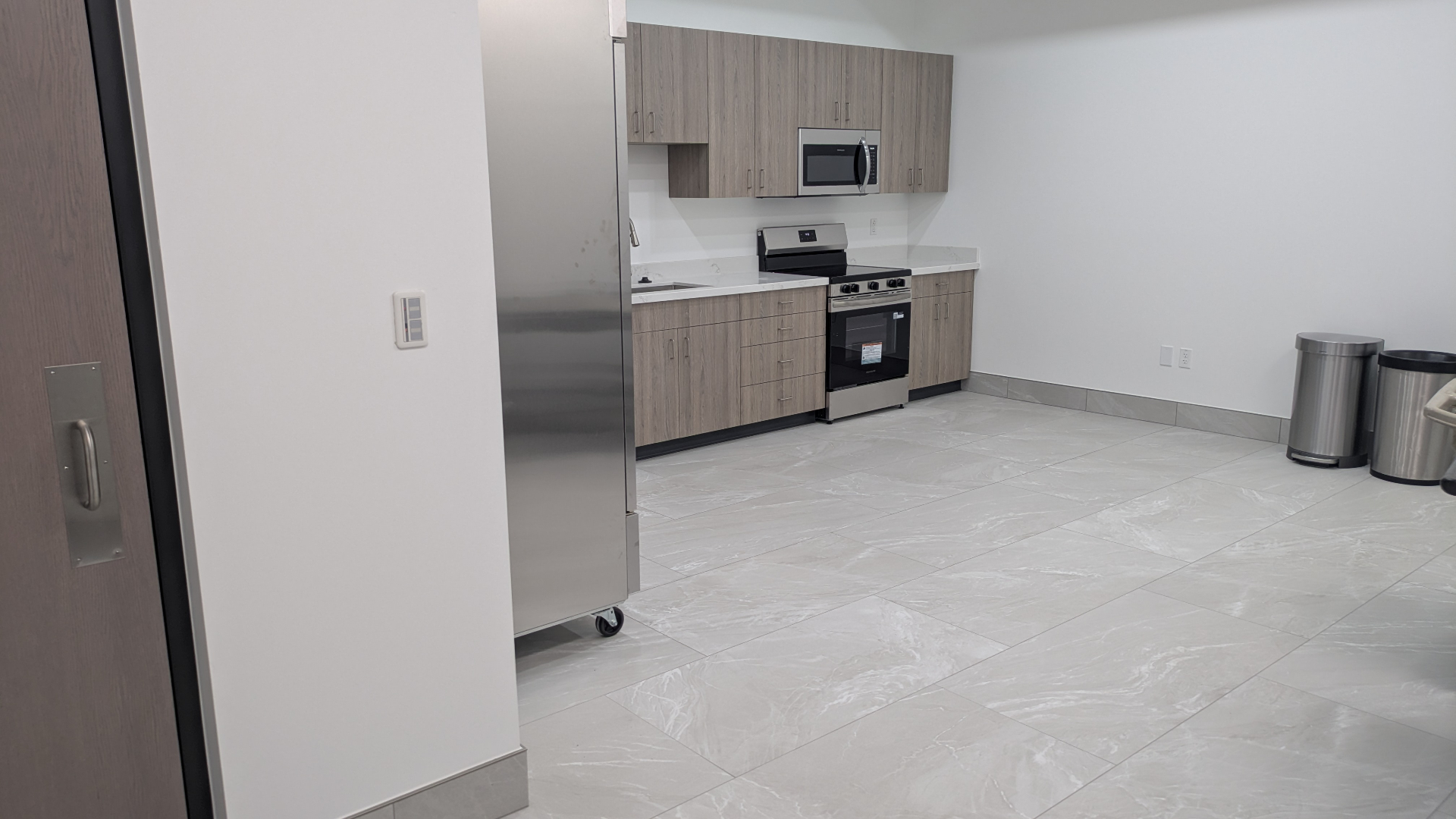 Break Room Floor & Wet-Area Prep — after